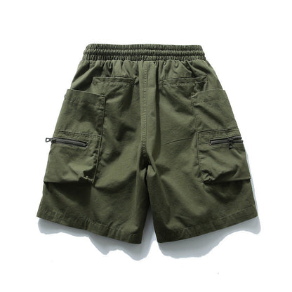 Men Shorts Zipper Pocket Men's Shorts