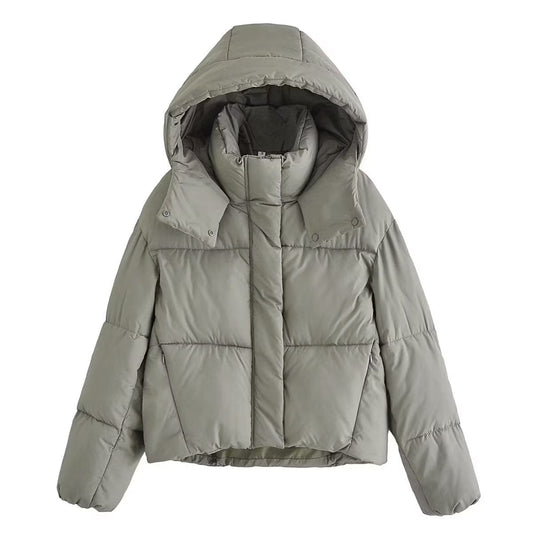 Women Cotton Coat Short Loose down Jacket