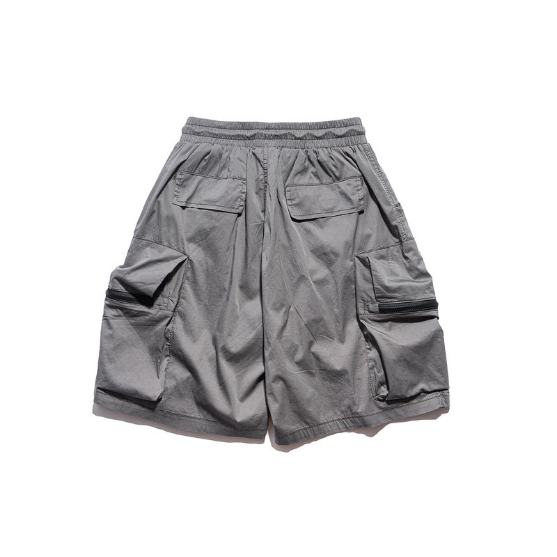 Men Shorts Multi-Pocket Functional Workwear Shorts