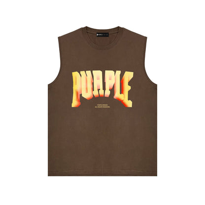 Purple Brand Tank T Shirts Sleeveless T-shirt Vest