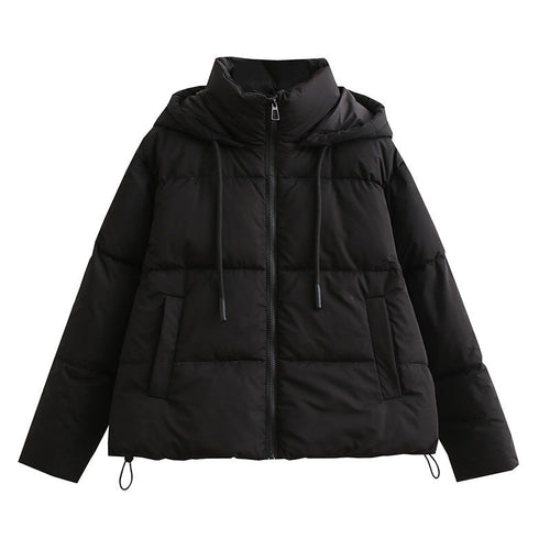 Women Cotton Coat Simple Casual Cotton-Padded Jacket Loose