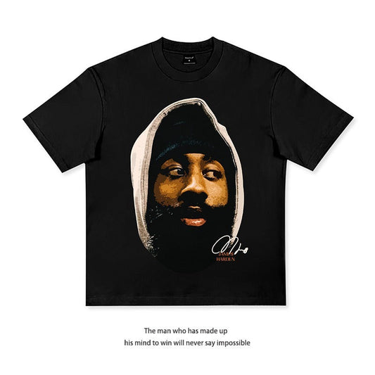 Star T-shirt James 3-ball Curry Booker Morant Oubre American