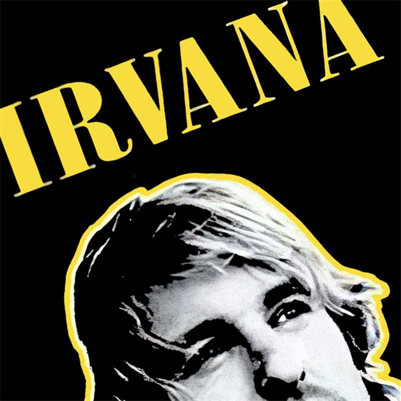 Rock Star T Shirt Kurt Cobain T-shirt Coke Big Head Portrait Retro Street Trendy Loose Printed Short Sleeve