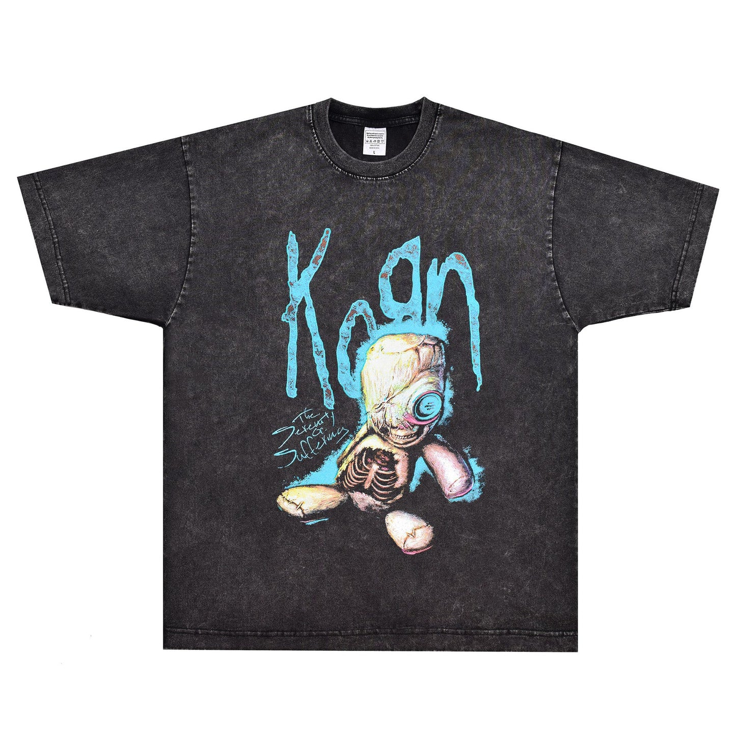 Rock Star T Shirt Korn Issues T-shirt Rock Band American Style Loose Vintage Short Sleeve