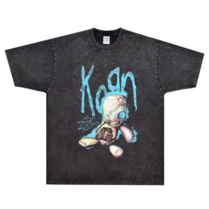 Rock Star T Shirt Korn Issues T-shirt Rock Band American Style Loose Vintage Short Sleeve