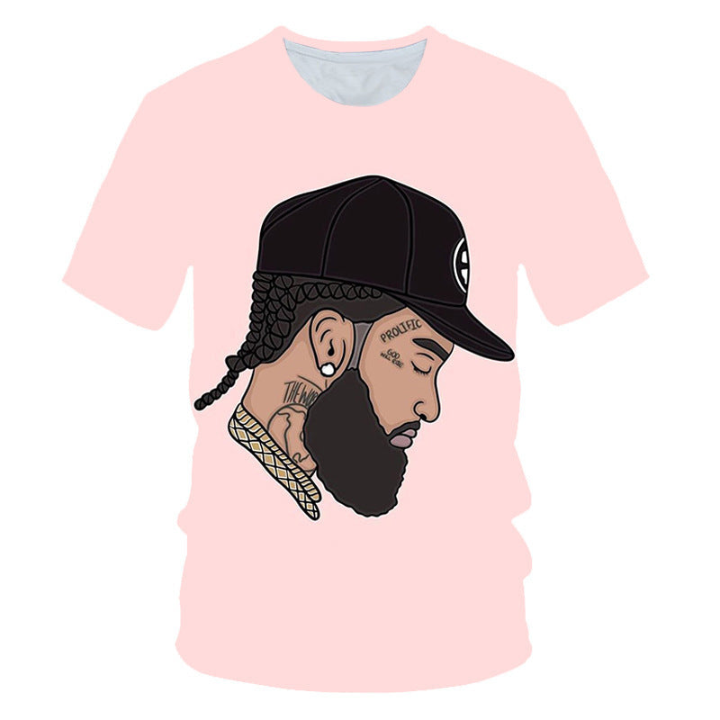 Nipsey Hussle T Shirts American Rapper 3D Printed T-shirt
