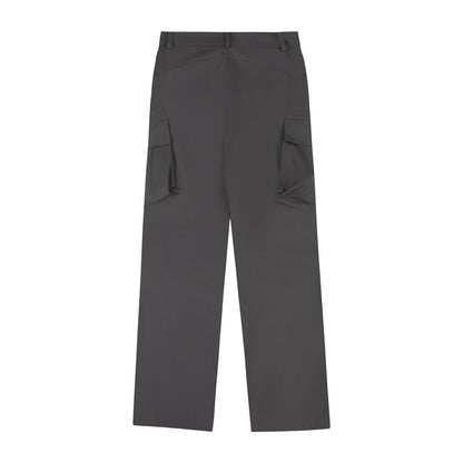 Men Sweatpants Hip Hop Wide Leg Casual Trousers Men's Loose Solid Color Mop Pants
