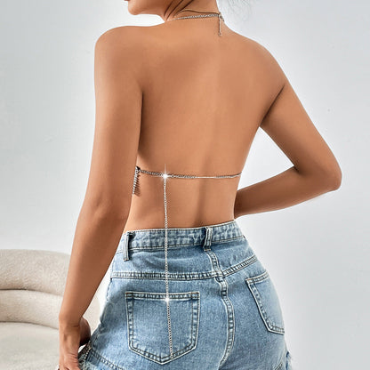 Women's Party Tops Backless Sexy Strap Short Top