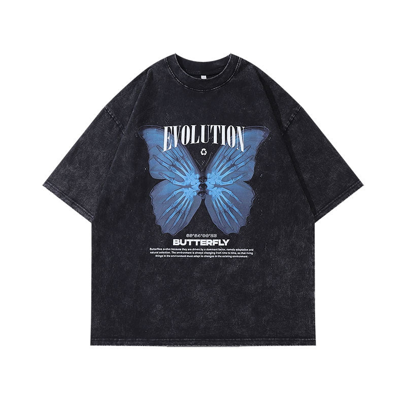 Men's T-Shirt Short-Sleeved T-shirt Men's and Women's Retro