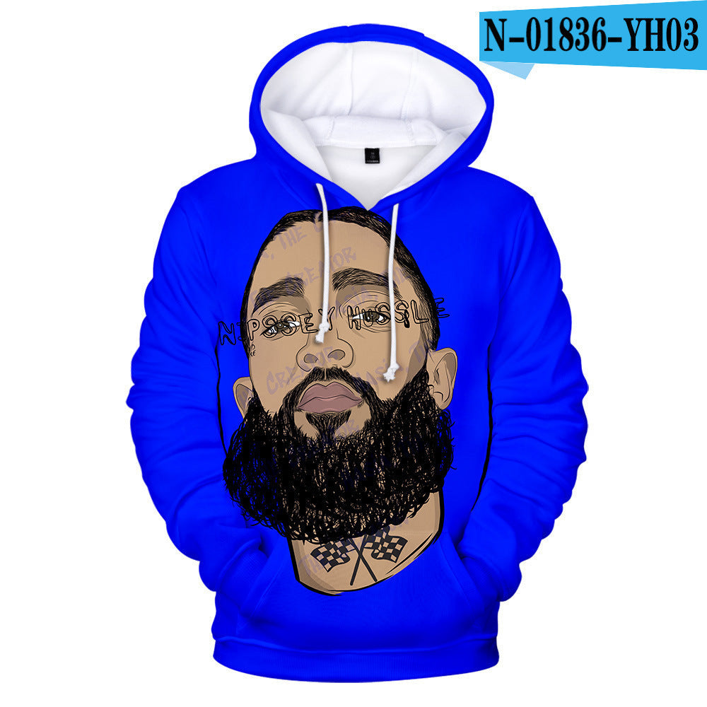 Nipsey Hussle Hoodie Digital 3D Printing
