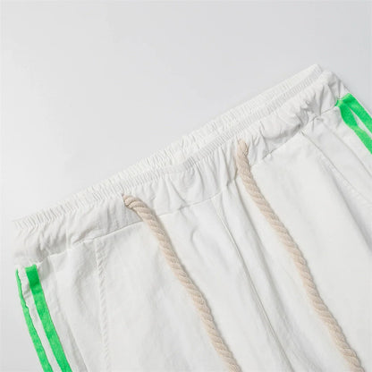 Men Sweatpants Casual Pants Men Straight-Leg Trousers Spring/Summer Workwear with Pocket Elastic Waist Baggy Pants