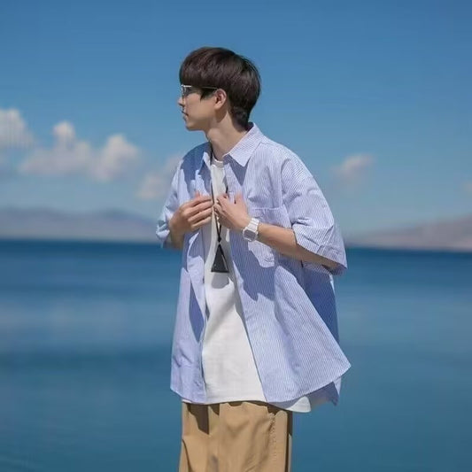 Men Shirts Striped Shirt Cityboy Casual All-Match