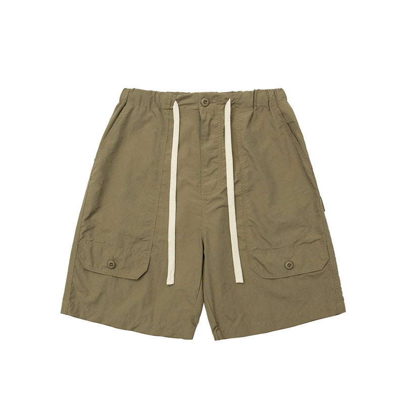 Men Shorts Cityboy Solid Color Summer Five-Minute Pants Shorts