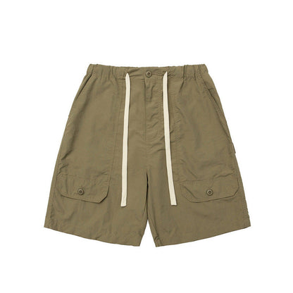 Men Shorts Cityboy Solid Color Summer Five-Minute Pants Shorts