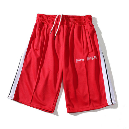 Palm Angels Shorts Striped Men's and Women's Sports Casual Shorts Loose Knee Length Pants