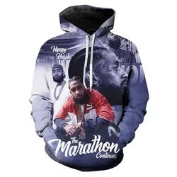Nipsey Hussle Hoodie 3D Printing plus Size Sweater