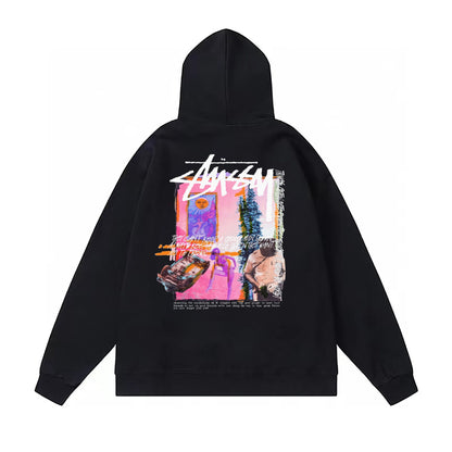 Stussy Hoodie Fall/Winter Fleece Hooded Sweater