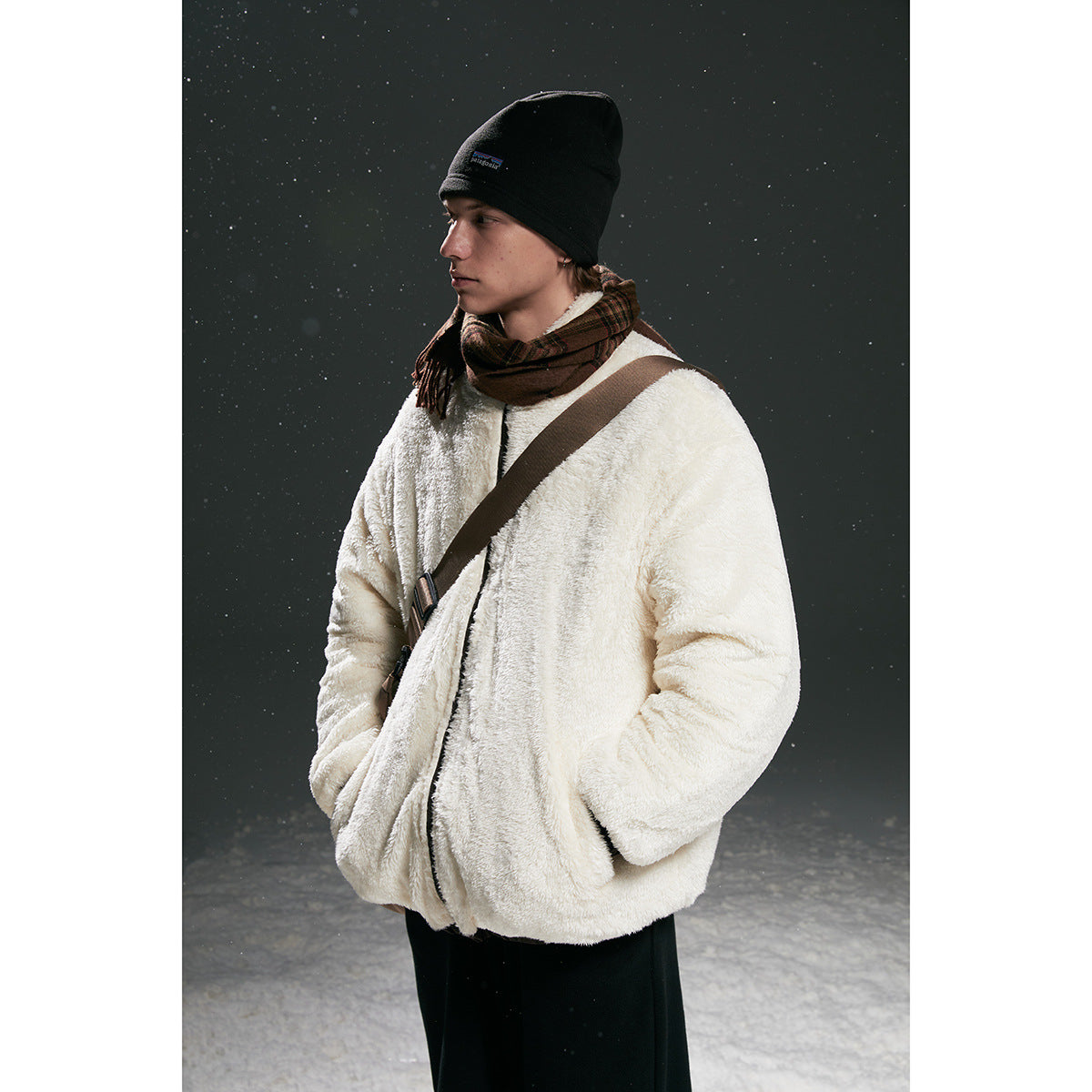 Unisex Coat Retro Loose Winter Cotton Dress Coat for Men