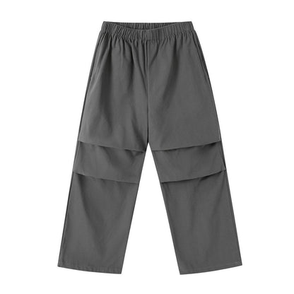Men Sweatpants Casual Pants Men's Pleated Knee Loose Straight Sports Trousers