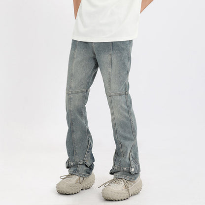 Men Jeans Vintage Flared Jeans