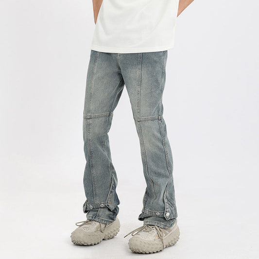 Men Jeans Vintage Flared Jeans