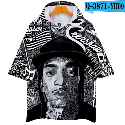 Nipsey Hussle T Shirts 3D Printed Hood T-shirt