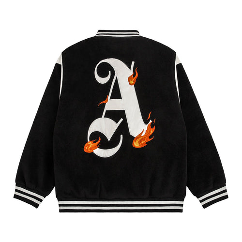 Men Jacket Coat Embroidered Baseball Uniform Jacket Men Baggy Coat Autumn and Winter