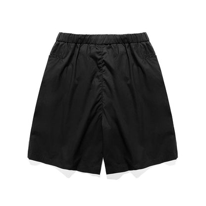Men Shorts Straight Cargo Shorts Retro Casual Loose