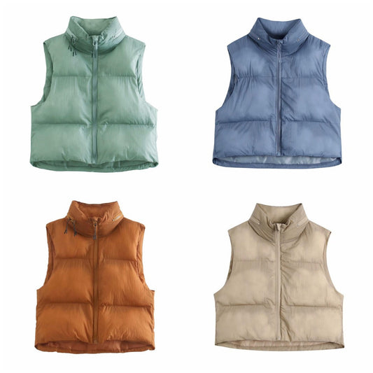 Women Cotton Coat Lightweight down Vest Winter