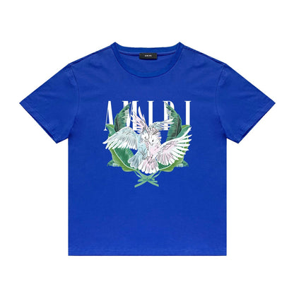 Amiri T Shirt Printed Casual Hip Hop round Neck Short Sleeve T-shirt
