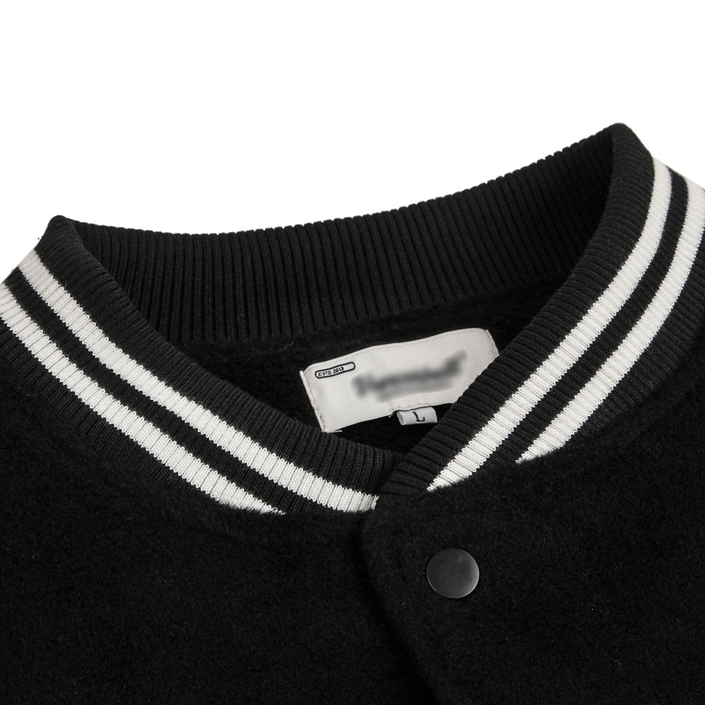 Men Jacket Coat Embroidered Baseball Uniform Jacket Men Baggy Coat Autumn and Winter