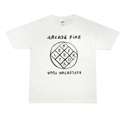 Rock Star T Shirt Arcade Fire Personalized Printed T-shirt Short Sleeve Cotton Men and Women