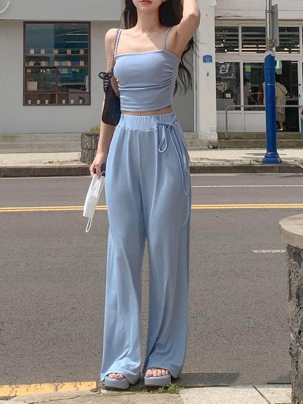 Women Vest Suspenders Suspenders Trousers Two-Piece Fashion Sexy