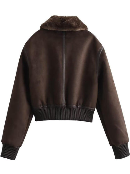 Women Cotton Coat Fashion Zip Jacket