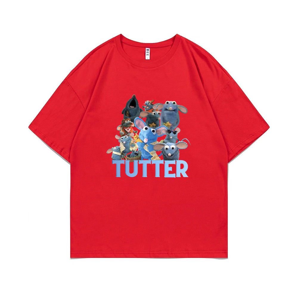 Tutter Rat Meme T-shirt Funny Mouse Print T Shirts