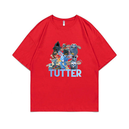 Tutter Rat Meme T-shirt Funny Mouse Print T Shirts