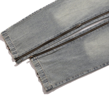 Men Jeans Casual Micro-Elastic Split