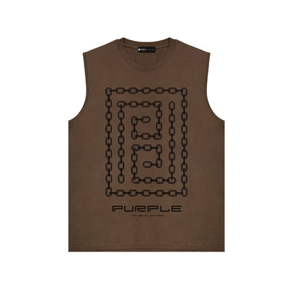 Purple Brand Tank T Shirts Sleeveless T-shirt Vest