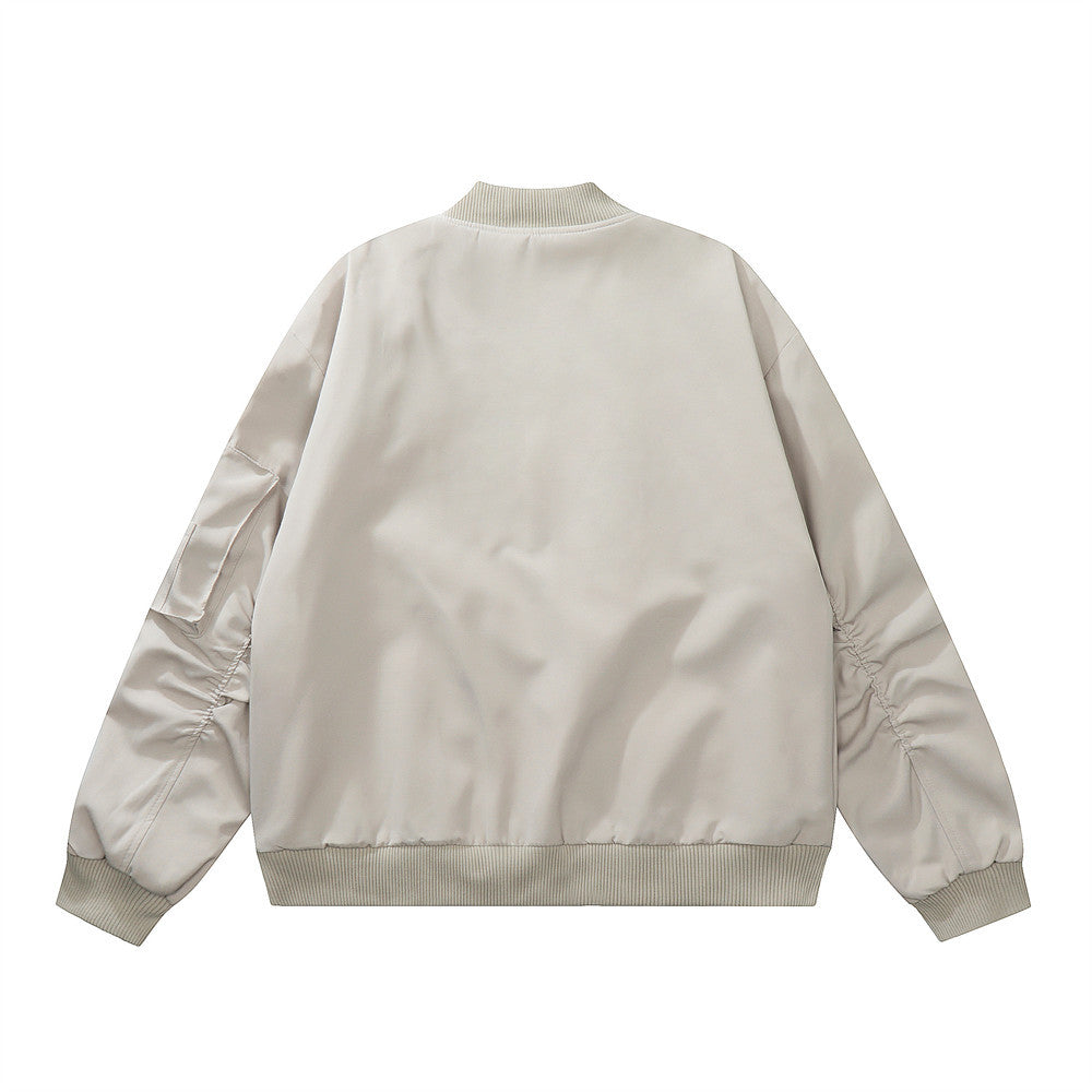 Men Jacket Coat Vibe Coat Fall Winter Men Loose Baseball Uniform Jacket