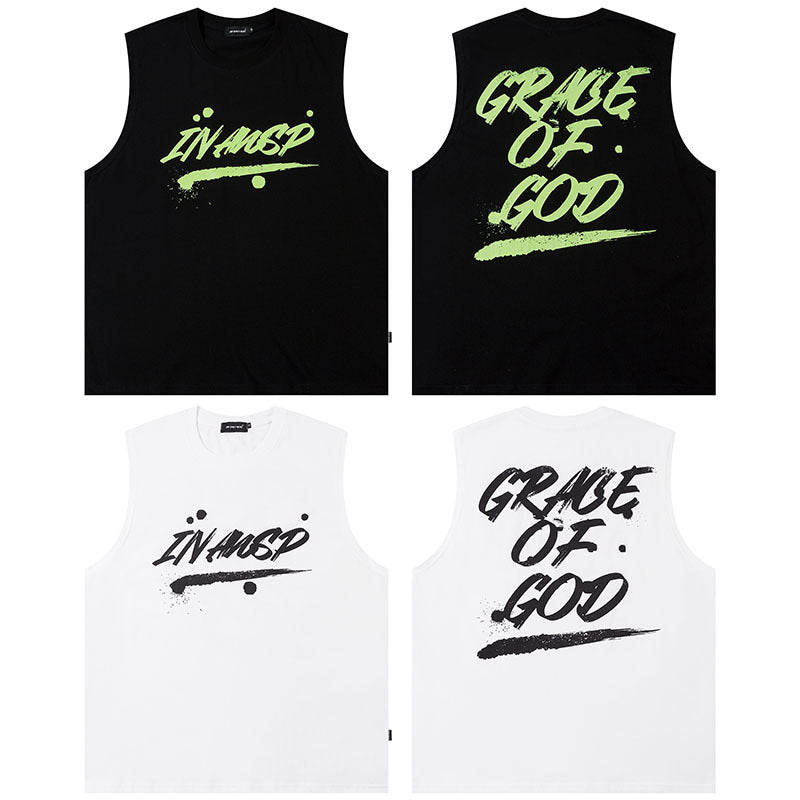 Women Vest Retro Sleeveless T-shirt Vest