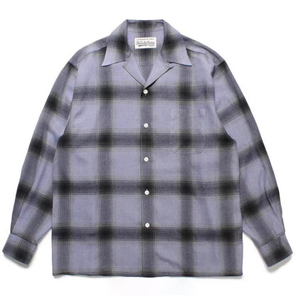GUILTYPARTIES TIGER Shirts checked striped Hawaiian long-sleeved shirt