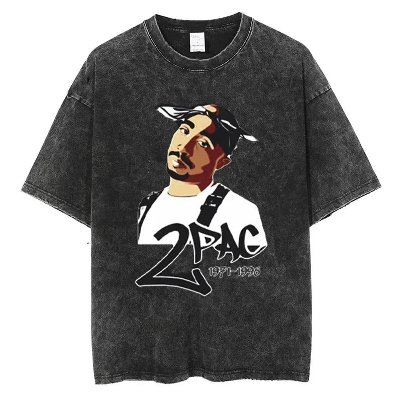 T-shirts Quality Cotton Vintage T shirt Y2K Haraju