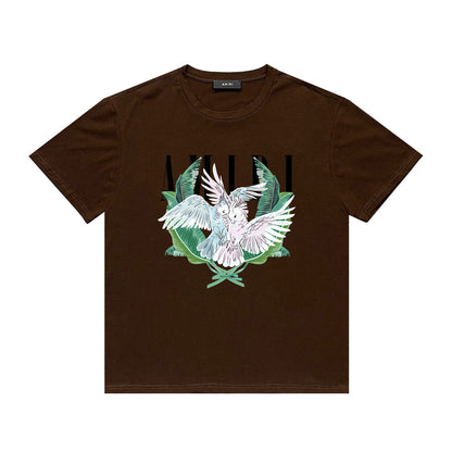 Amiri T Shirt Printed Casual Hip Hop round Neck Short Sleeve T-shirt