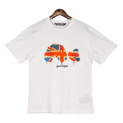 Palm Angle T Shirts Melting Broken Bear Men and Women Half Sleeve