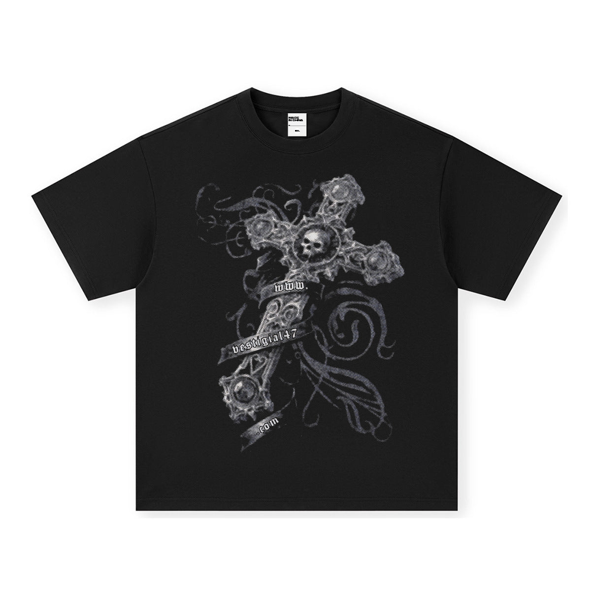 Vintage T-shirts printed short-sleeved t-shirts washed and made old t-shirts