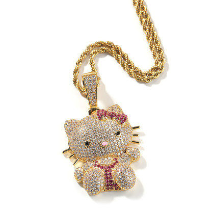 Jewelry cartoon style bow catNecklaces Crosses Spectrum Necklaces Hello Katie