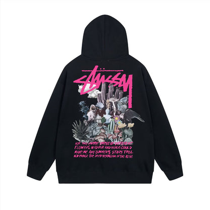Stussy Hoodie Zip Cardigan Hooded Sweater