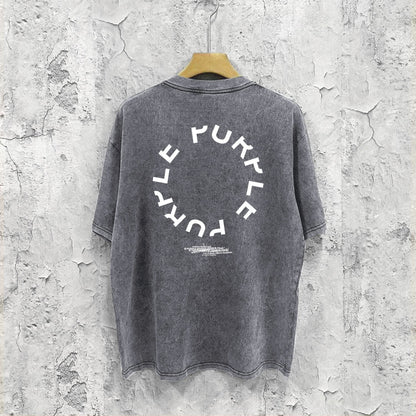 Purple Brand Distressed T Shirts Short Sleeve