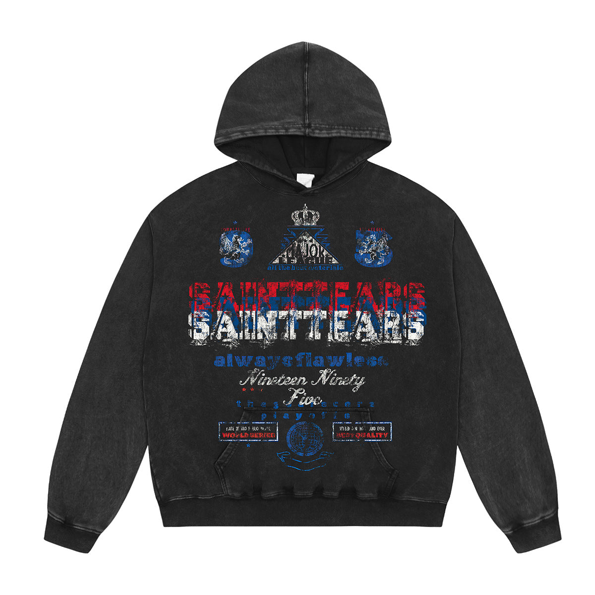 Unisex Hoodies Saint michael Loose Made Old Hoodie