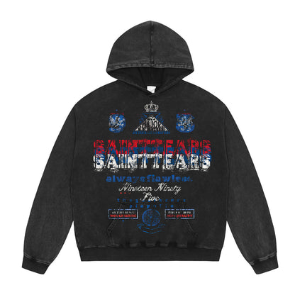 Unisex Hoodies Saint michael Loose Made Old Hoodie